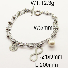 SS Bracelet  6B3001524vbpb-610