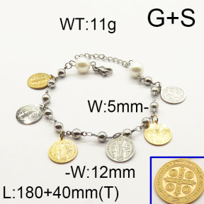 SS Bracelet  6B3001539vbpb-610