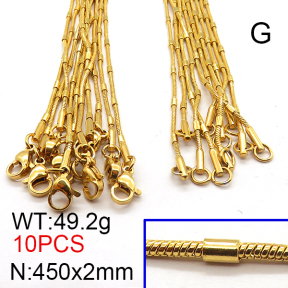 SS Necklace  6N2002556bkab-312
