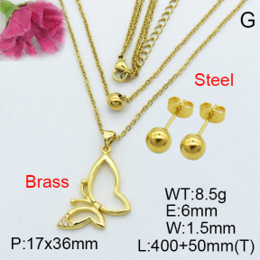 Fashion Brass Sets  F3S006988bhva-J111