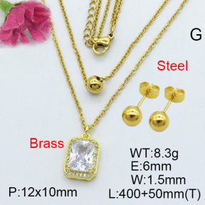 Fashion Brass Sets  F3S007022vhha-J111
