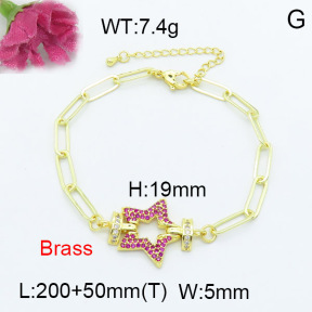 Fashion Brass Bracelet  F3B403924vhha-L024