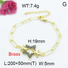 Fashion Brass Bracelet  F3B403925vhha-L024