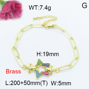 Fashion Brass Bracelet  F3B403927vhha-L024