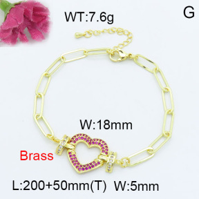 Fashion Brass Bracelet  F3B403930vhha-L024