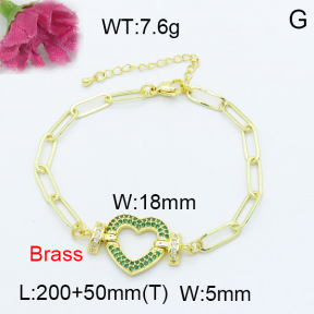 Fashion Brass Bracelet  F3B403932vhha-L024