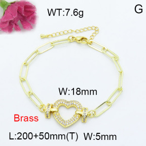 Fashion Brass Bracelet  F3B403935vhha-L024