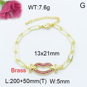 Fashion Brass Bracelet  F3B403936vhha-L024