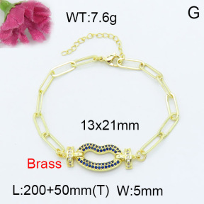 Fashion Brass Bracelet  F3B403937vhha-L024