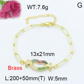 Fashion Brass Bracelet  F3B403939vhha-L024