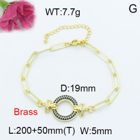 Fashion Brass Bracelet  F3B403943vhha-L024