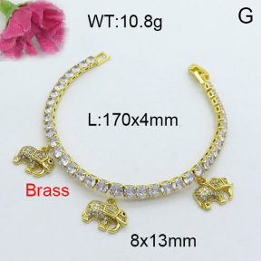 Fashion Brass Bracelet  F3B403954vhov-J22