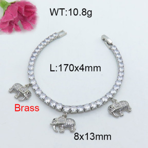 Fashion Brass Bracelet  F3B403955vhov-J22