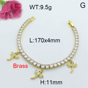 Fashion Brass Bracelet  F3B403958vhov-J22