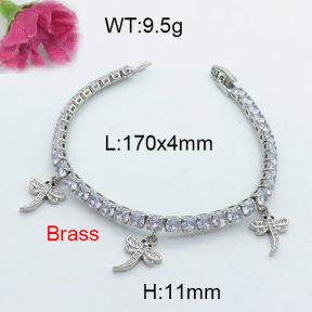Fashion Brass Bracelet  F3B403959vhov-J22