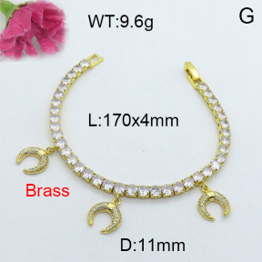 Fashion Brass Bracelet  F3B403960vhov-J22