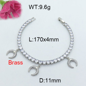 Fashion Brass Bracelet  F3B403961vhov-J22