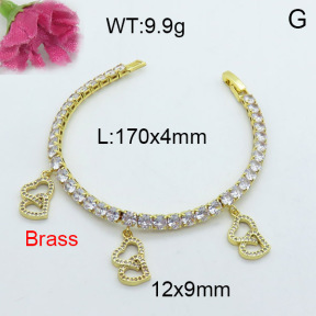 Fashion Brass Bracelet  F3B403962vhov-J22