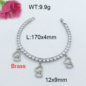 Fashion Brass Bracelet  F3B403963vhov-J22