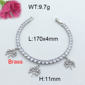 Fashion Brass Bracelet  F3B403965vhov-J22