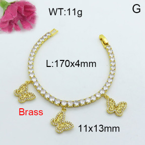 Fashion Brass Bracelet  F3B403968vhov-J22