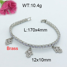 Fashion Brass Bracelet  F3B403971vhov-J22