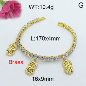 Fashion Brass Bracelet  F3B403972vhov-J22