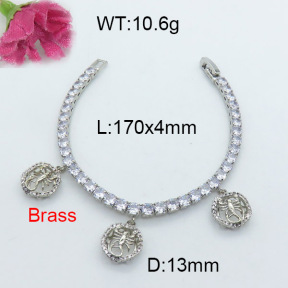 Fashion Brass Bracelet  F3B403975vhov-J22
