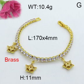Fashion Brass Bracelet  F3B403980vhov-J22