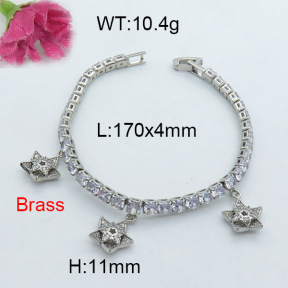Fashion Brass Bracelet  F3B403981vhov-J22