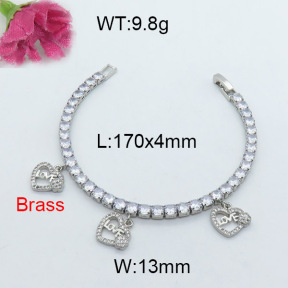 Fashion Brass Bracelet  F3B403985vhov-J22