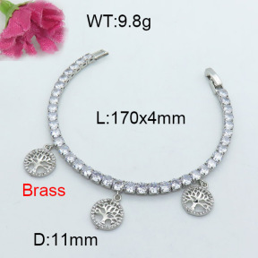 Fashion Brass Bracelet  F3B403987vhov-J22