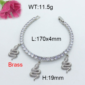 Fashion Brass Bracelet  F3B403991vhov-J22