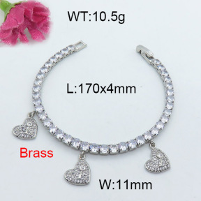 Fashion Brass Bracelet  F3B403993vhov-J22
