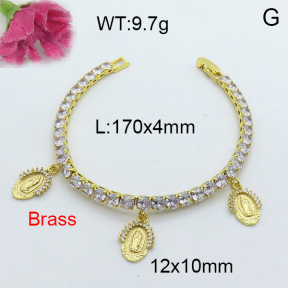 Fashion Brass Bracelet  F3B403994vhov-J22