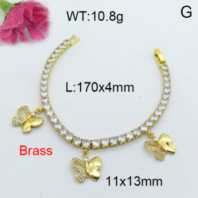 Fashion Brass Bracelet  F3B403996vhov-J22