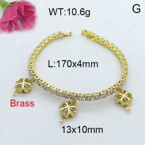 Fashion Brass Bracelet  F3B404002vhov-J22