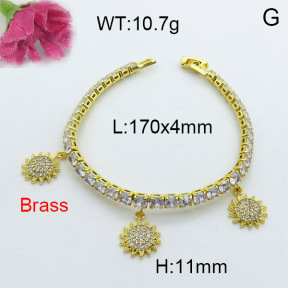 Fashion Brass Bracelet  F3B404004vhov-J22