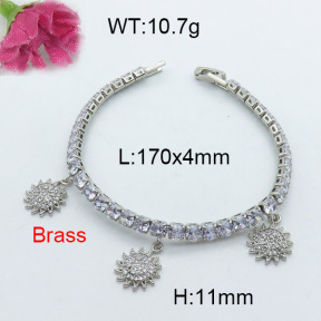 Fashion Brass Bracelet  F3B404005vhov-J22