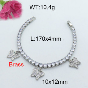 Fashion Brass Bracelet  F3B404007vhov-J22