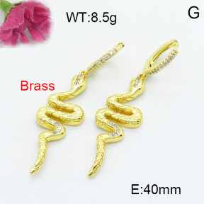 Fashion Brass Earrings  F3E402211bbov-L024