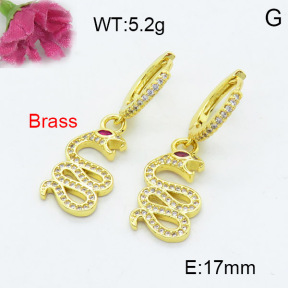 Fashion Brass Earrings  F3E402212bhva-L024