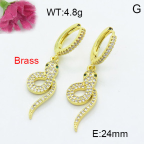 Fashion Brass Earrings  F3E402213bhva-L024