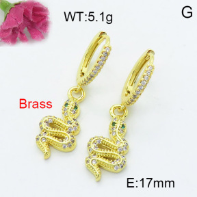 Fashion Brass Earrings  F3E402214bhva-L024