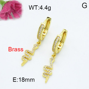 Fashion Brass Earrings  F3E402227vbnb-L024