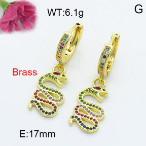 Fashion Brass Earrings  F3E402232vhha-L024
