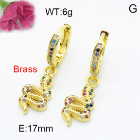 Fashion Brass Earrings  F3E402233bhva-L024