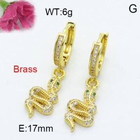 Fashion Brass Earrings  F3E402234bhva-L024