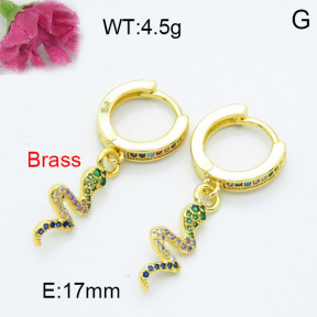 Fashion Brass Earrings  F3E402236vbnl-L024