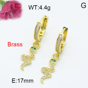 Fashion Brass Earrings  F3E402239vbnl-L024